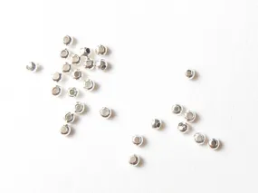 100 perles en métal argentées| Boutique de perles 
