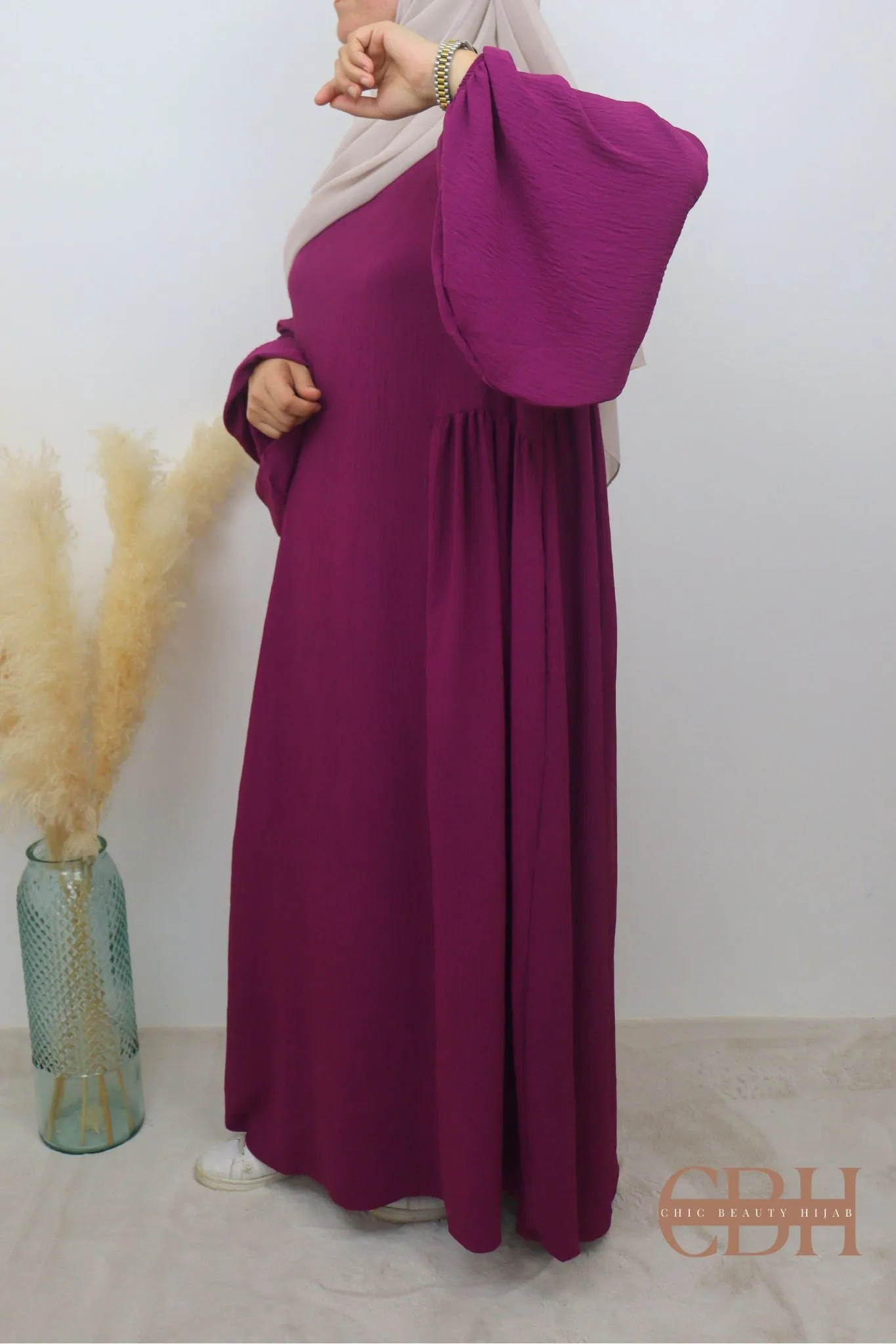 Abaya jazz Fushia - Chic beauty hijab