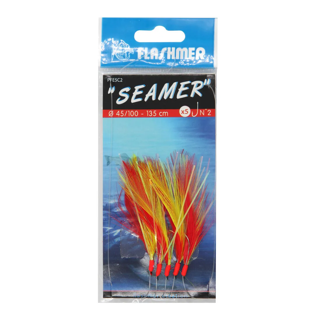 Bas de ligne Seamer 5 hameons N°1/0 pêche en mer