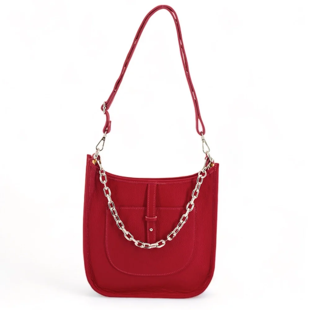 Collection femme | Sac à main hobo en cuir grainé CYBELE