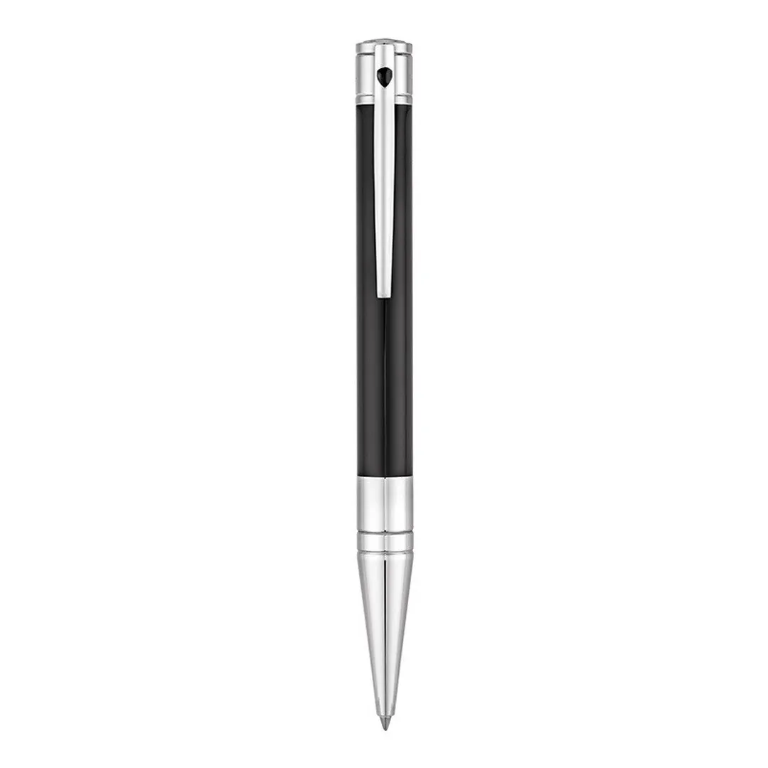 Dupont Stylo bille pour homme D-Initial noir et chrome - 265200