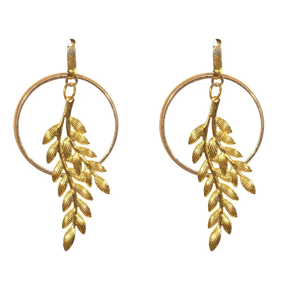 Décorations Fleurs métal doré pour emballage cadeau Ø4,5 cm -par 4
