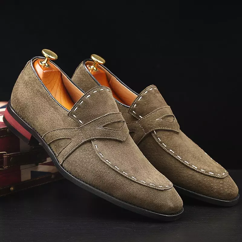 Mocassins en daim