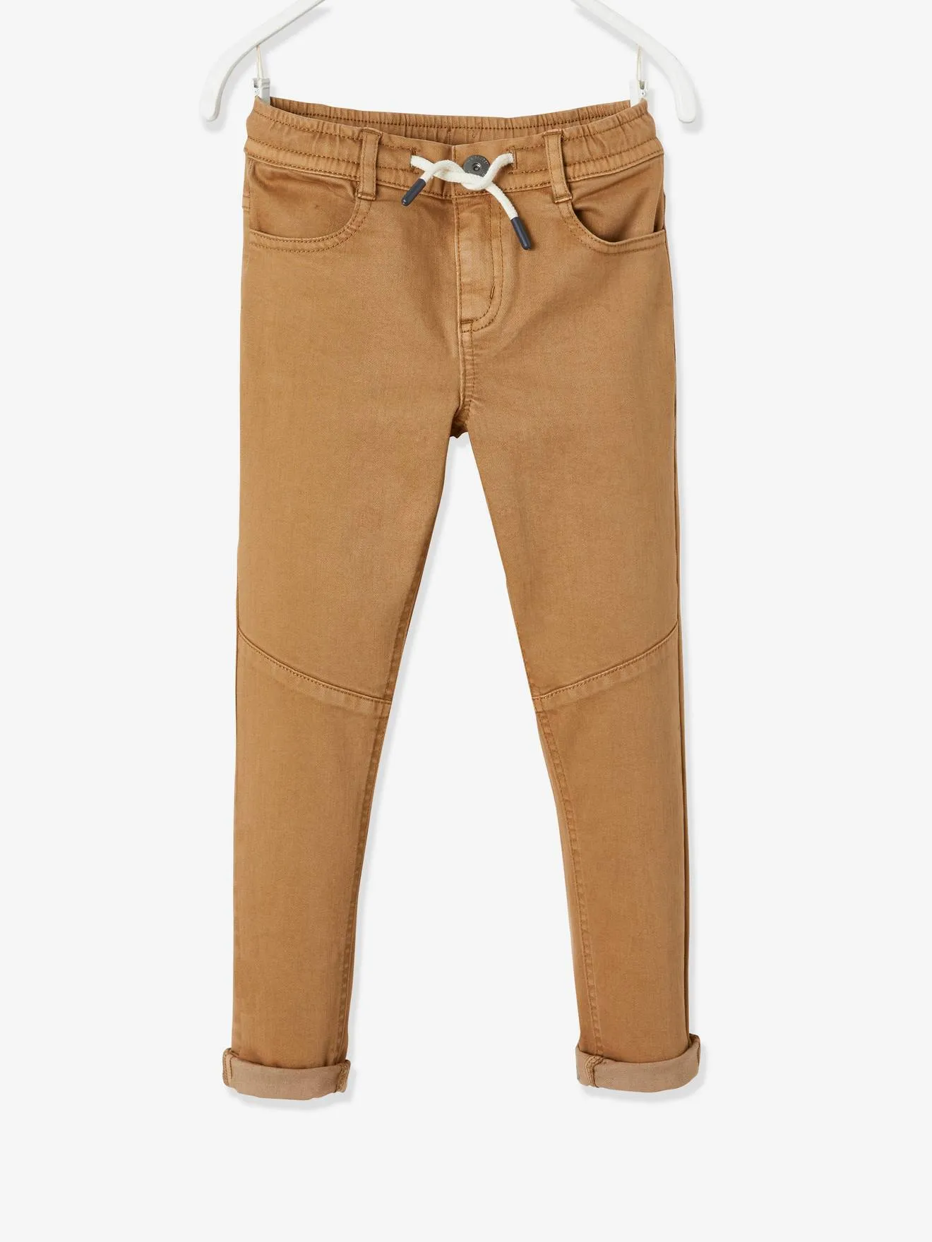 Pantalon slim couleur facile à enfiler garçon bleu nuit - Vertbaudet