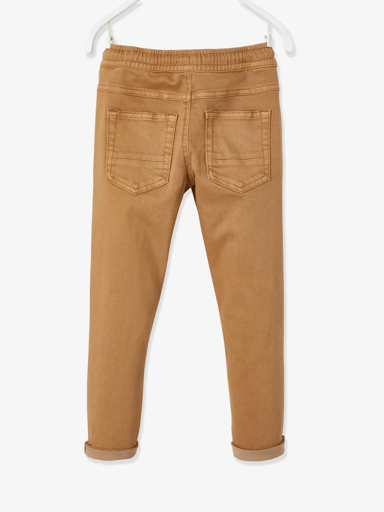 Pantalon slim couleur facile à enfiler garçon bleu nuit - Vertbaudet