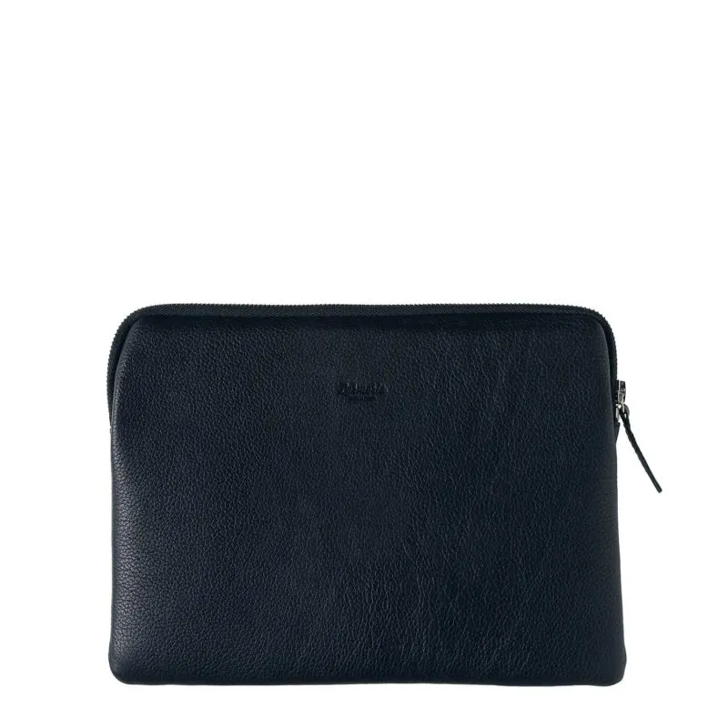 Pochette pour Ipad Larmorie Guillaume Cuir grainé Lune bleue - Bleu