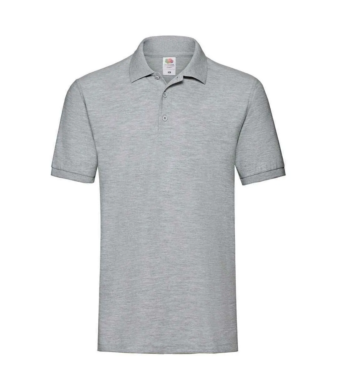 Polo premium homme gris clair chiné Fruit of the Loom