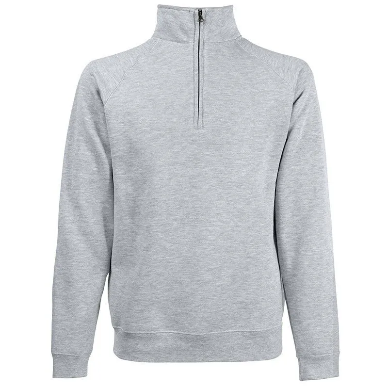 Sweat à manches raglan avec col zippé Fruit of The Loom