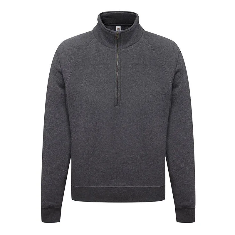 Sweat à manches raglan avec col zippé Fruit of The Loom