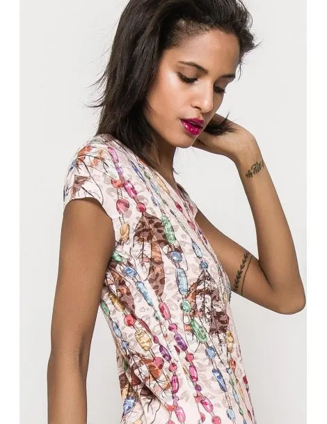 t-shirt Perles & Plumes