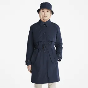 Trench-coat 3 en 1 pour femme en bleu marine