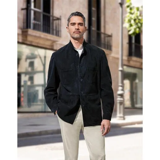 Veste en cuir de jeune renne
