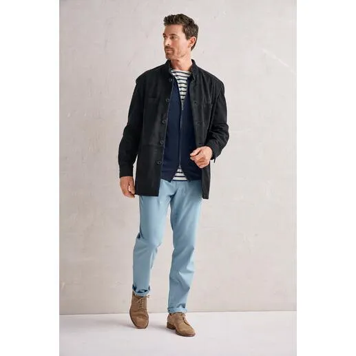 Veste en cuir de jeune renne
