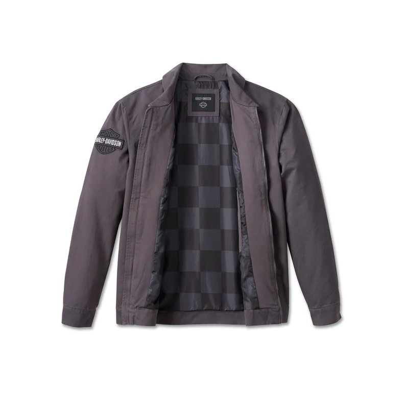 VESTE GRISE COTON RACING